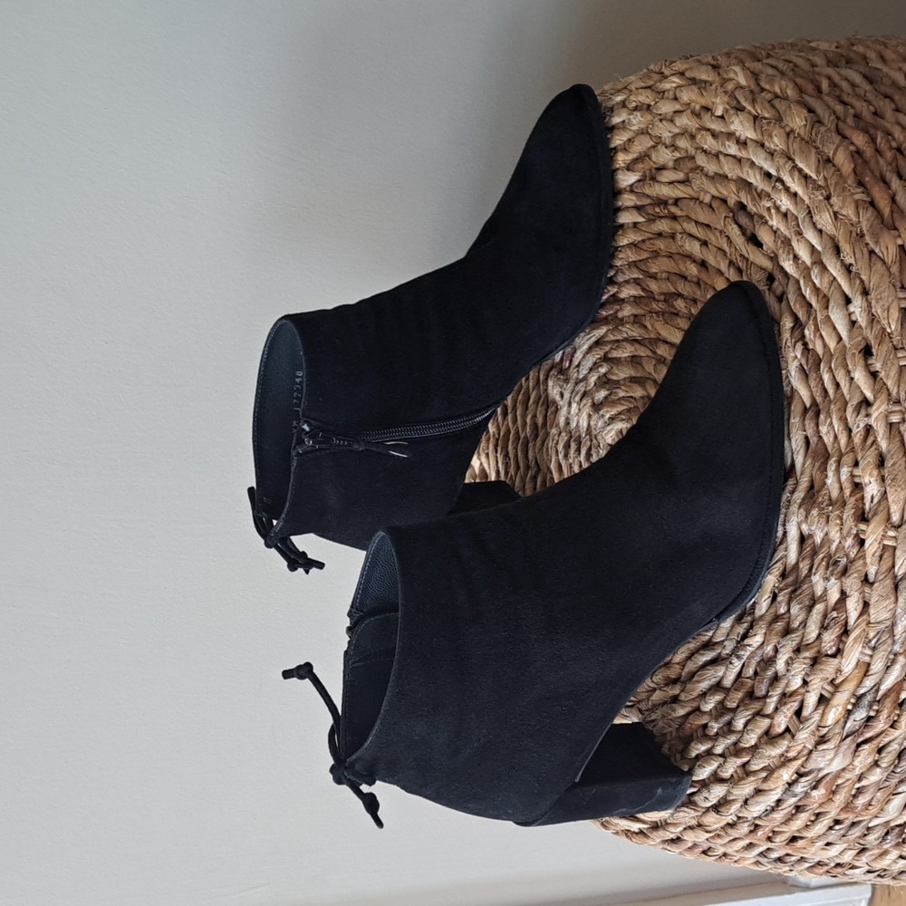 Stuart Weitzman Black Ankle Boots